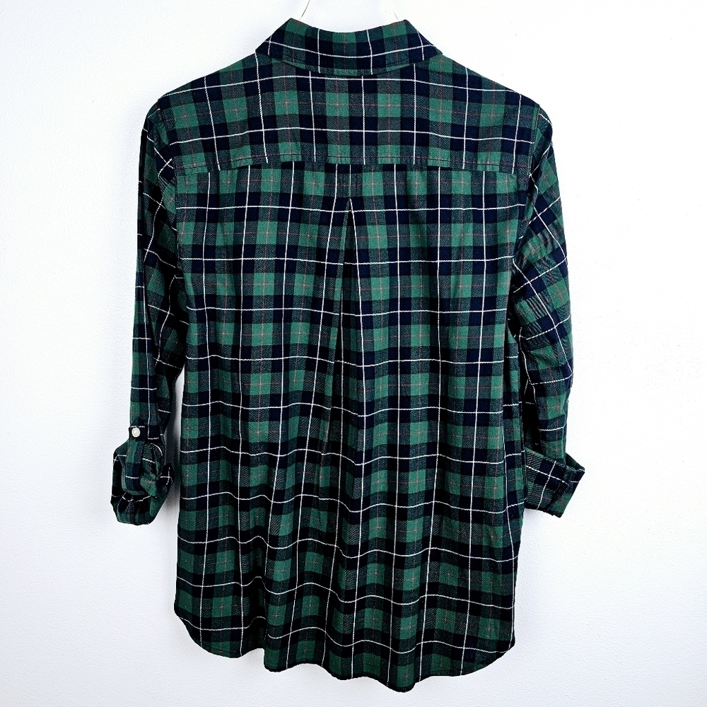 Tommy Hilfiger Plaid 1/2 Button Front Pullover Shirt NWT - Picture 2 of 10